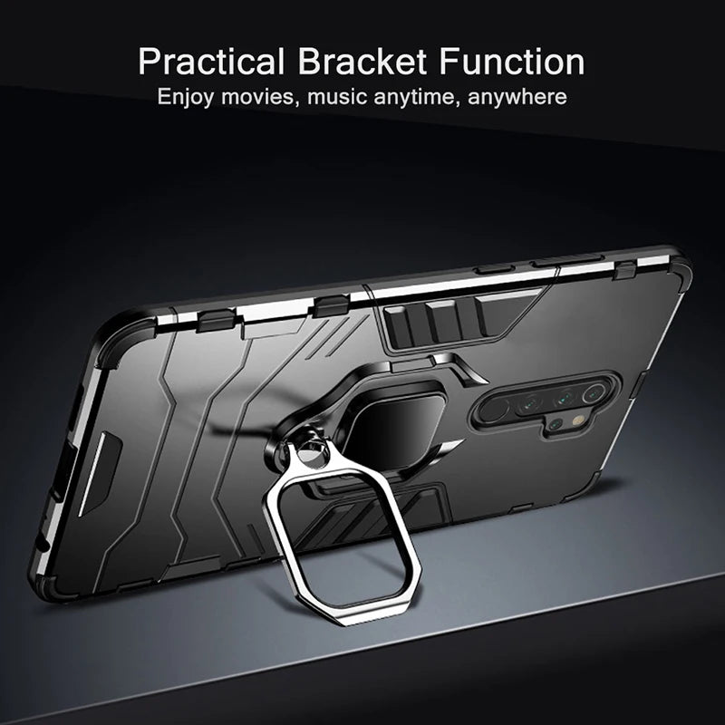 KEYSION Shockproof Case for Redmi Note 10 10 Pro Max 9S 8 8A 7 7A 8T K20 K40 Back Phone Cover for Mi 9T A2 A3 9SE Mi 11