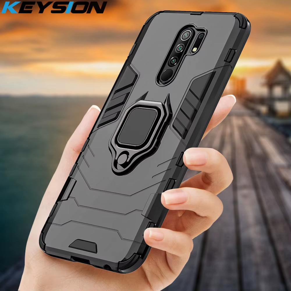KEYSION Shockproof Case for Redmi 9 K20 Pro Note 9S 9 Pro Max 7 7A 6 8 Pro Phone Cover for Mi 9T 9SE Cc9E Mi 8 Lite A2 A3
