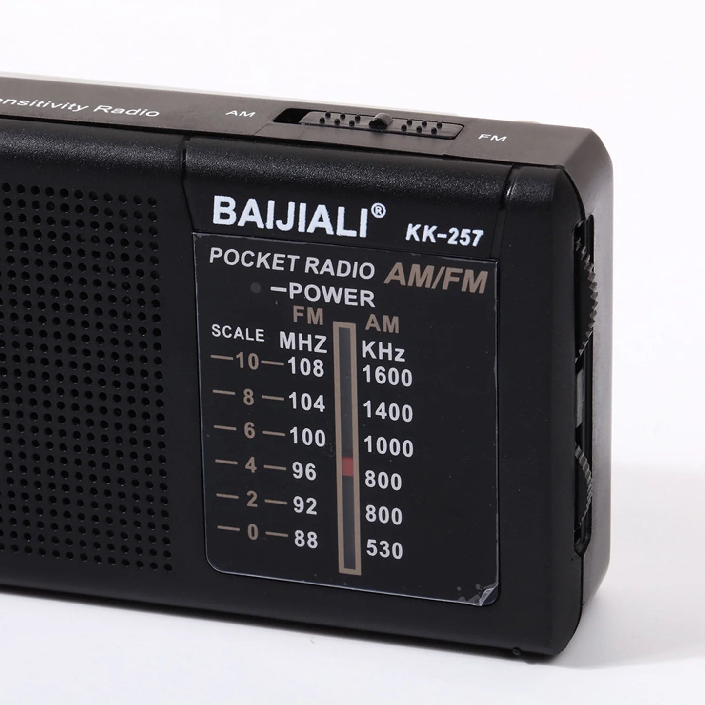 Pocket Radio AM FM Radio Telescopic Antenna Full-Wave Band Radio AA Battery Powered Portable Radio Built-In Speaker for Home