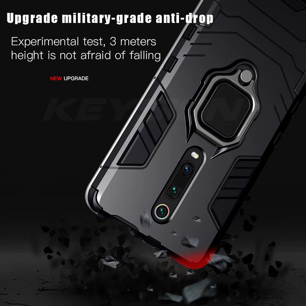 KEYSION Shockproof Case for Redmi 9 K20 Pro Note 9S 9 Pro Max 7 7A 6 8 Pro Phone Cover for  Mi 9T 9SE Cc9E Mi 8 Lite A2 A3