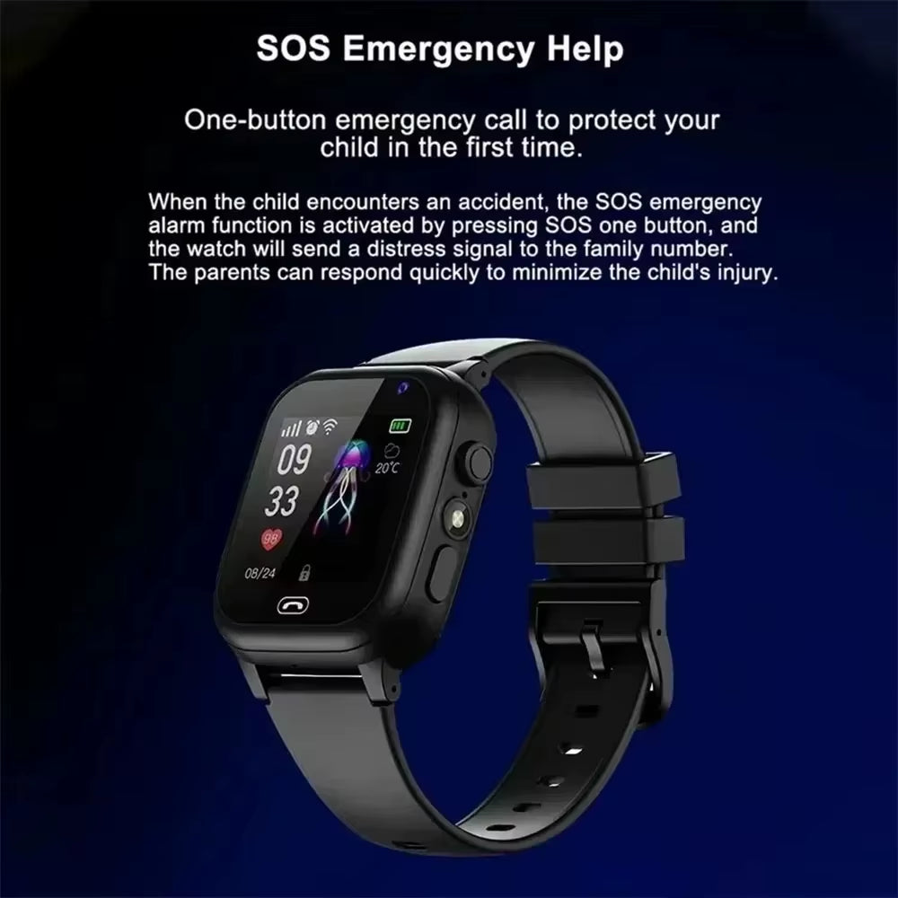 Xiaomi Kids 4G Smart Watch SOS GPS Location Video Call Sim Card Child Smartwatch Camera Waterproof Upgrade Watch for Boys Girls