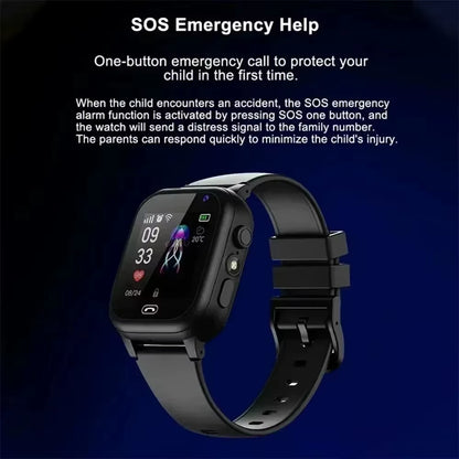 Xiaomi Kids 4G Smart Watch SOS GPS Location Video Call Sim Card Child Smartwatch Camera Waterproof Upgrade Watch for Boys Girls