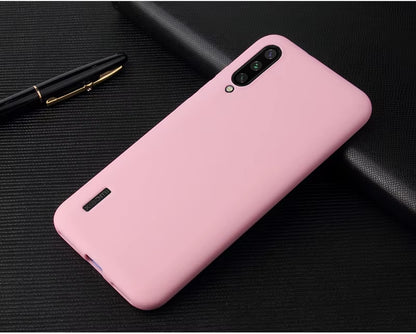 Candy Case for Xiaomi Mi A3 Matte Silicone Soft Back Cover for Xiaomi Mi A3 Back Cover Xiaomi Mia3 Protect Skin Silicon Case