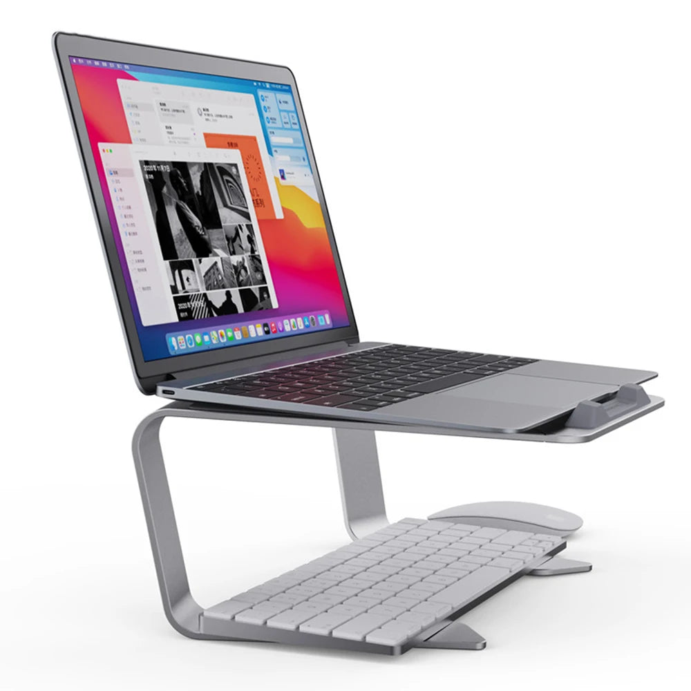 Adjustable Aluminum Laptop Stand Portable Notebook Support Holder for Macbook Pro Ipad Air Computer Tablet Riser Cooling Bracket