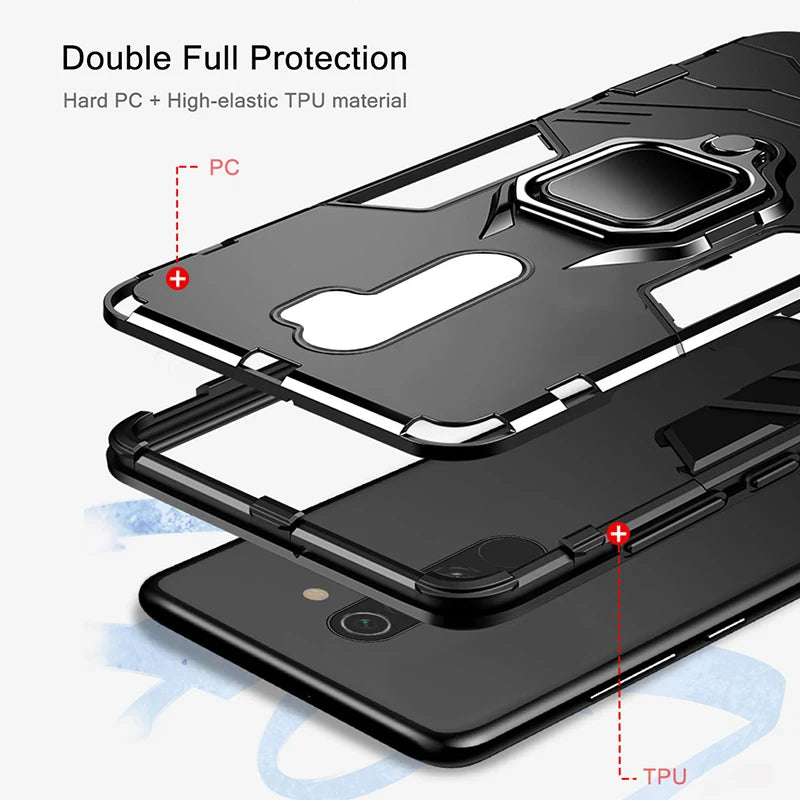 KEYSION Shockproof Case for Redmi Note 10 10 Pro Max 9S 8 8A 7 7A 8T K20 K40 Back Phone Cover for  Mi 9T A2 A3 9SE Mi 11