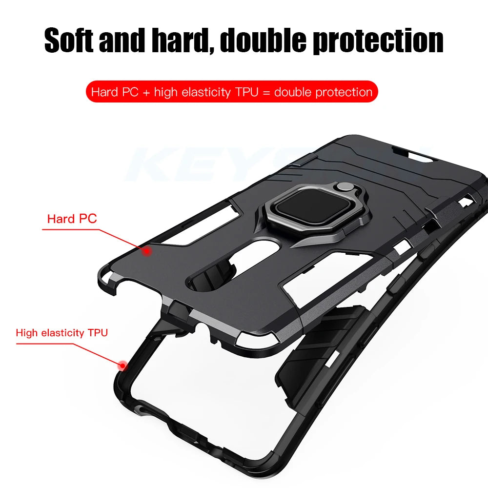 KEYSION Shockproof Case for Redmi 9 K20 Pro Note 9S 9 Pro Max 7 7A 6 8 Pro Phone Cover for  Mi 9T 9SE Cc9E Mi 8 Lite A2 A3