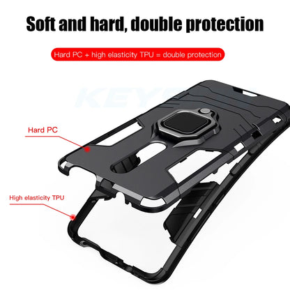 KEYSION Shockproof Case for Redmi 9 K20 Pro Note 9S 9 Pro Max 7 7A 6 8 Pro Phone Cover for  Mi 9T 9SE Cc9E Mi 8 Lite A2 A3